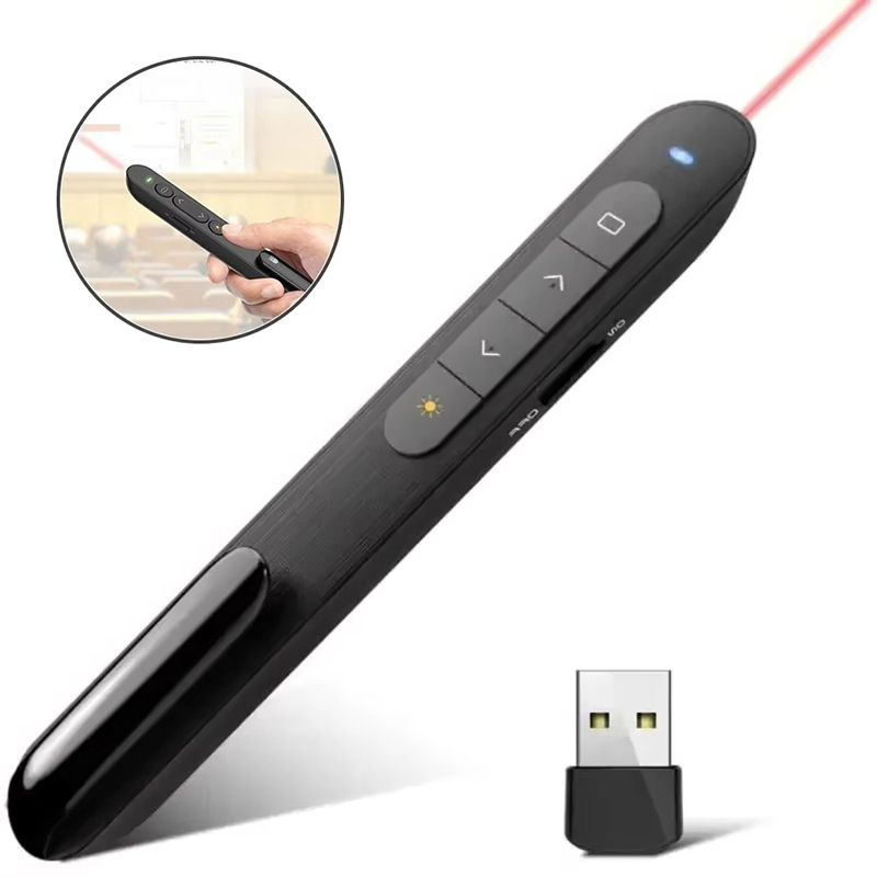 Laser Pointer Presenter - Penna Powerpoint Clicker per presentazioni wireless