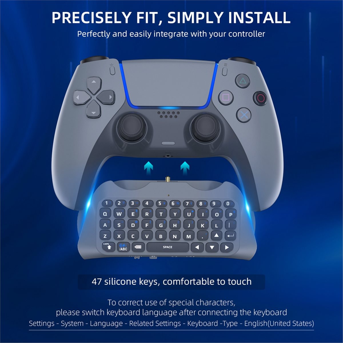 Wireless Keyboard Mini - goodidea Tastiera Wireless da Gaming 3.5mm
