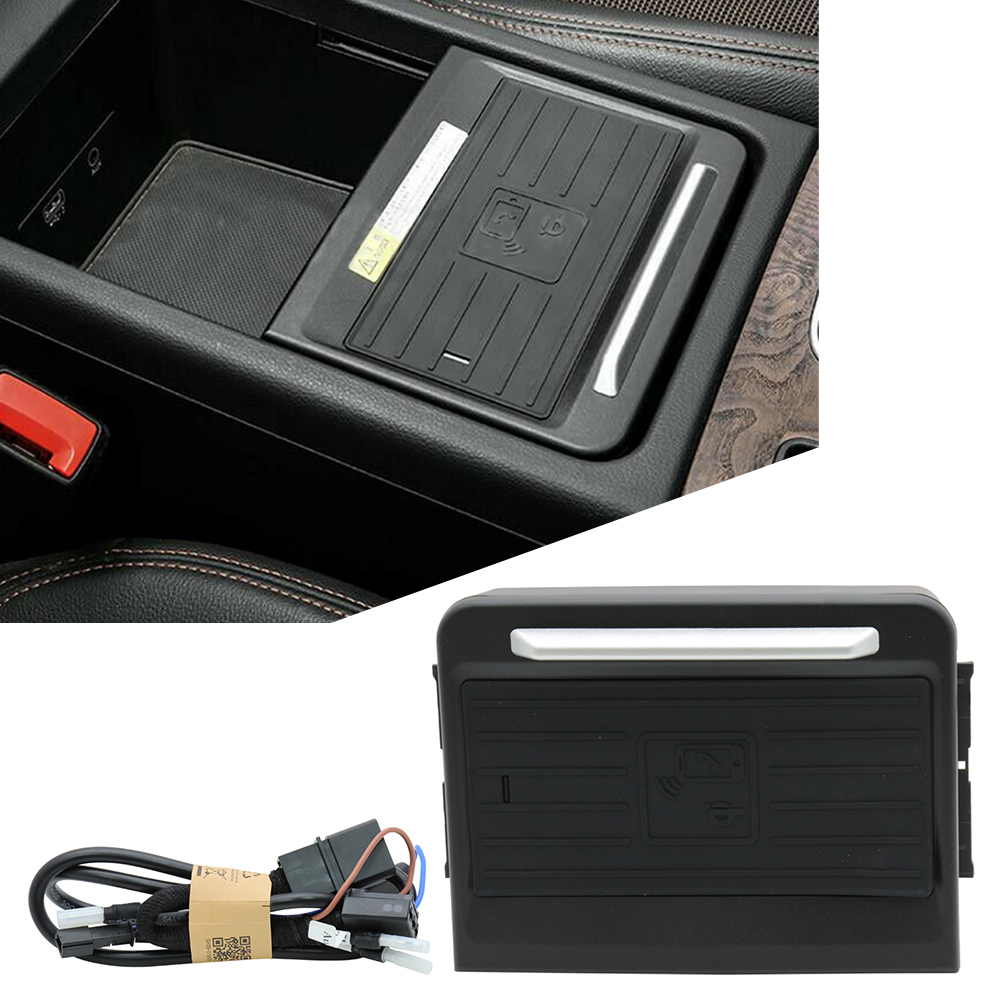 Wireless Phone Charger Pad - Auto Console Scatola di Immagazzinaggio Del