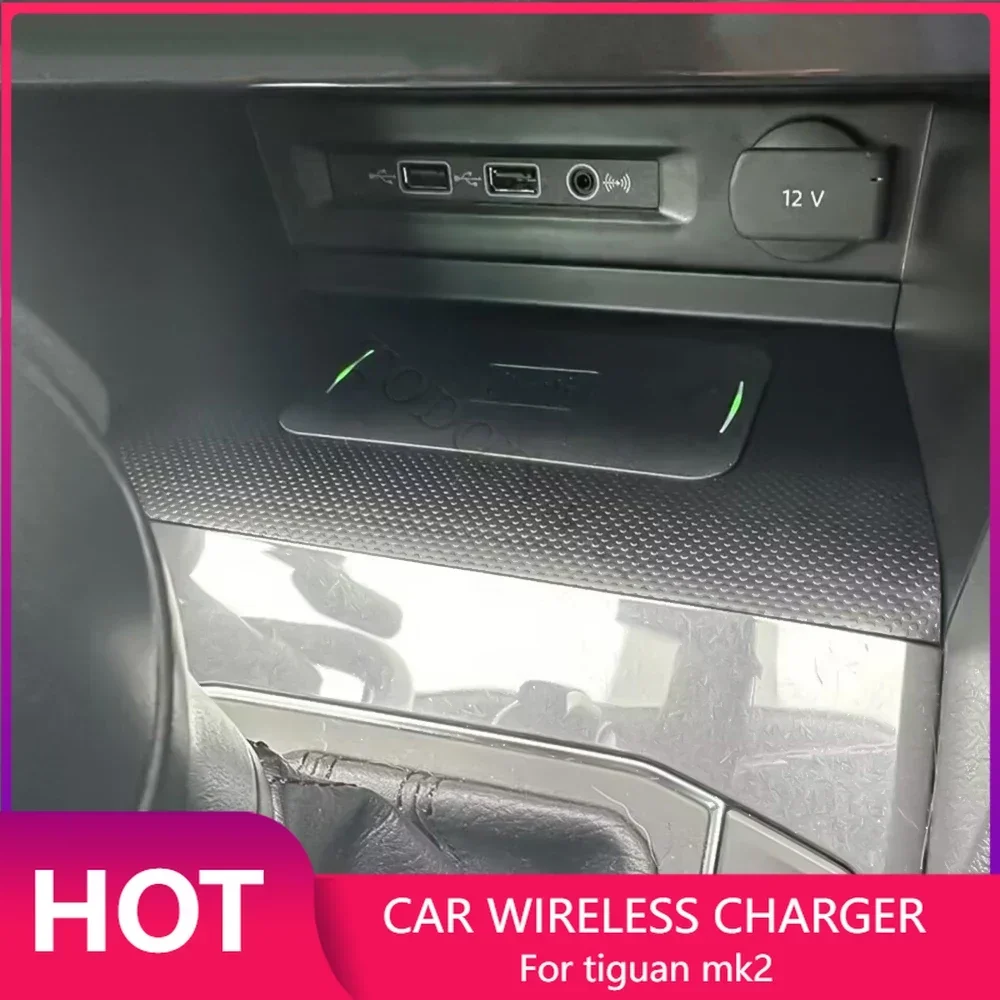 Wireless Phone Charger Pad - Caricatore Wireless per Auto Volkswagen Tiguan