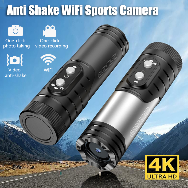 Action Camera 4K - Telecamera portatile 4K Full HD Wifi