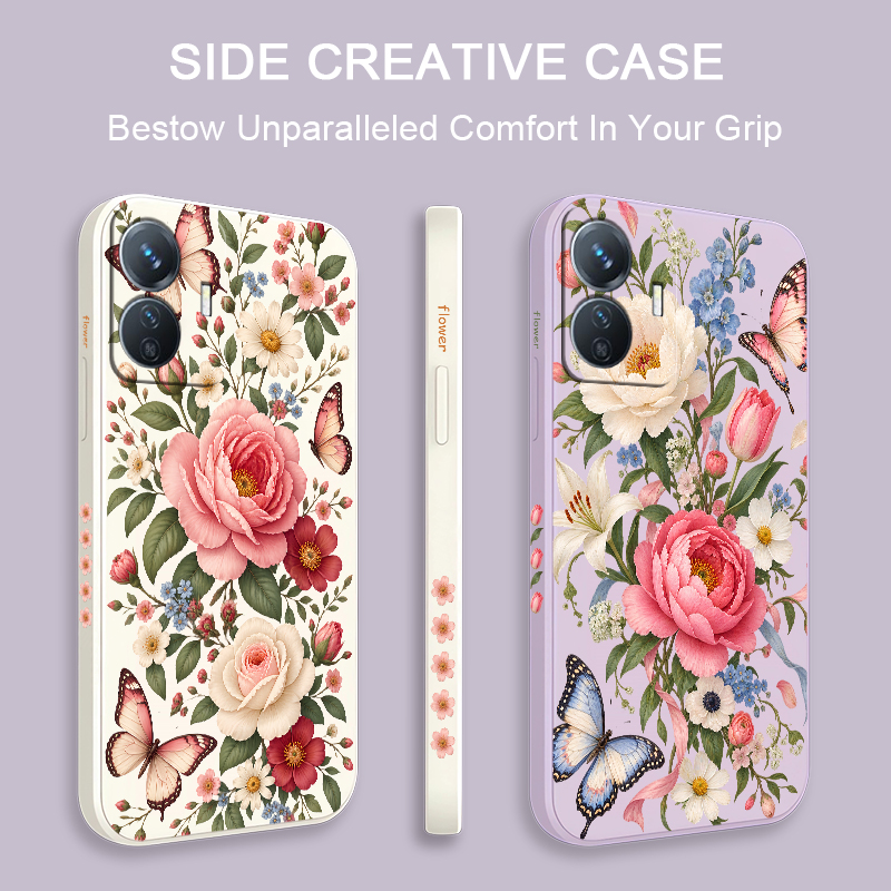Custodia con fiori e farfalle  - Vivo Y28 recensione e prezzo