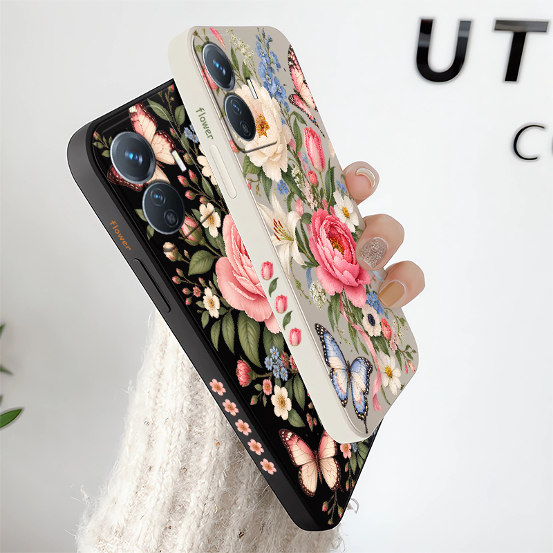 Custodia con fiori e farfalle  - Vivo Y28 recensione e prezzo